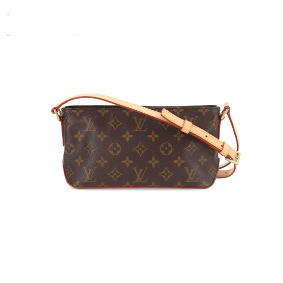Louis Vuitton Monogram Trotter Shoulder Bag Brown - Picture 1 of 8